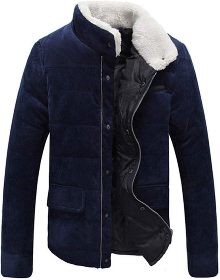 Sunshinejourney-Jackets 2018 - Chamarra de Piel para Hombre, diseño de otoño e Invierno