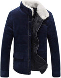 Sunshinejourney-Jackets 2018 - Chamarra de Piel para Hombre, diseño de otoño e Invierno