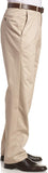 Haggar Pantalones de Trabajo para Hombre con Cintura expandible Oculta para Fin de Semana, sin Plancha, Parte Delantera Lisa