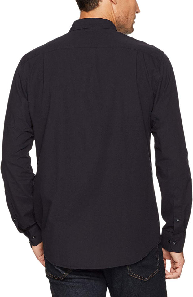 Amazon Essentials Camisa de popelín para Hombre, Manga Larga, Ajuste Regular, Estilo Casual