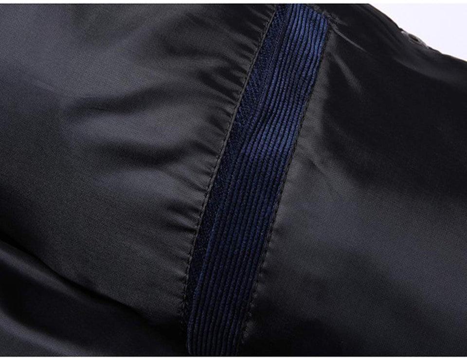 Sunshinejourney-Jackets 2018 - Chamarra de Piel para Hombre, diseño de otoño e Invierno
