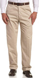 Haggar Pantalones de Trabajo para Hombre con Cintura expandible Oculta para Fin de Semana, sin Plancha, Parte Delantera Lisa