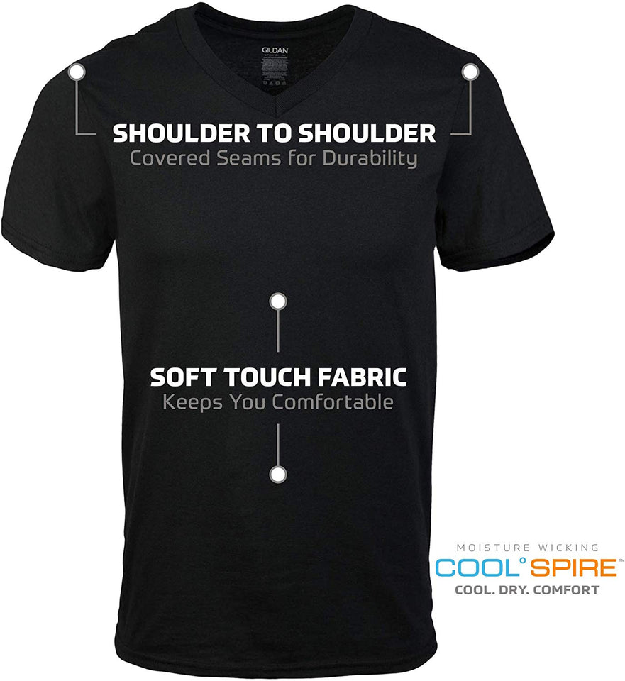 Gildan - Camiseta interior cuello-V Paquete de 5 para Hombres