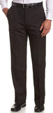 Haggar Cool 18 pantalón de Cintura expandible Oculto con Frente Liso, Ajuste clásico