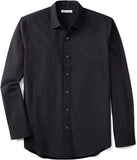 Amazon Essentials Camisa de popelín para Hombre, Manga Larga, Ajuste Regular, Estilo Casual