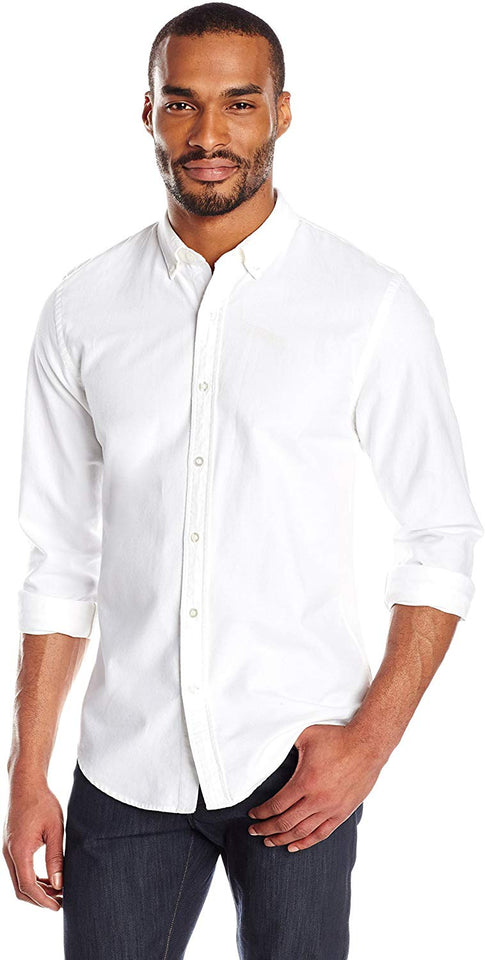 Goodthreads Camisa Oxford de Manga Larga para Hombre, Ajustada