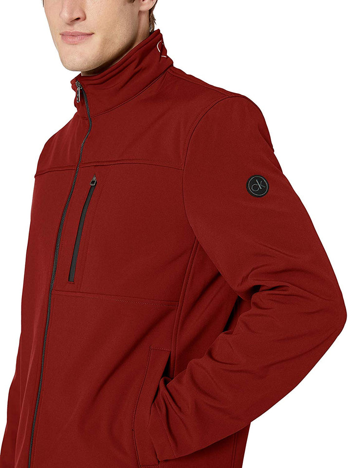 Calvin Klein - Chamarra para Hombre (Tejido Softshell, Parte Inferior Abierta)
