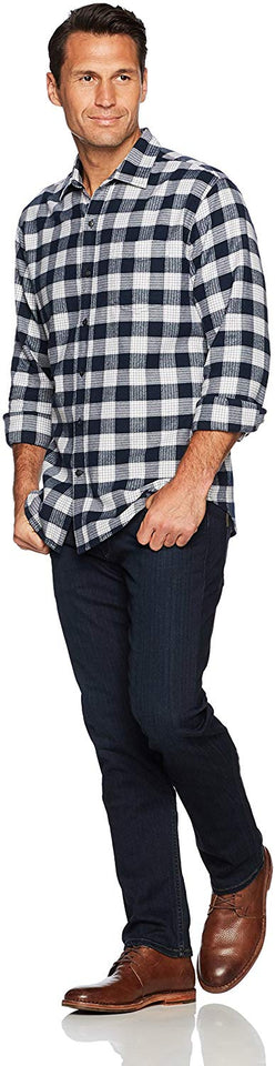 Amazon Essentials para hombre ajuste Regular manga larga Plaid camisa de franela