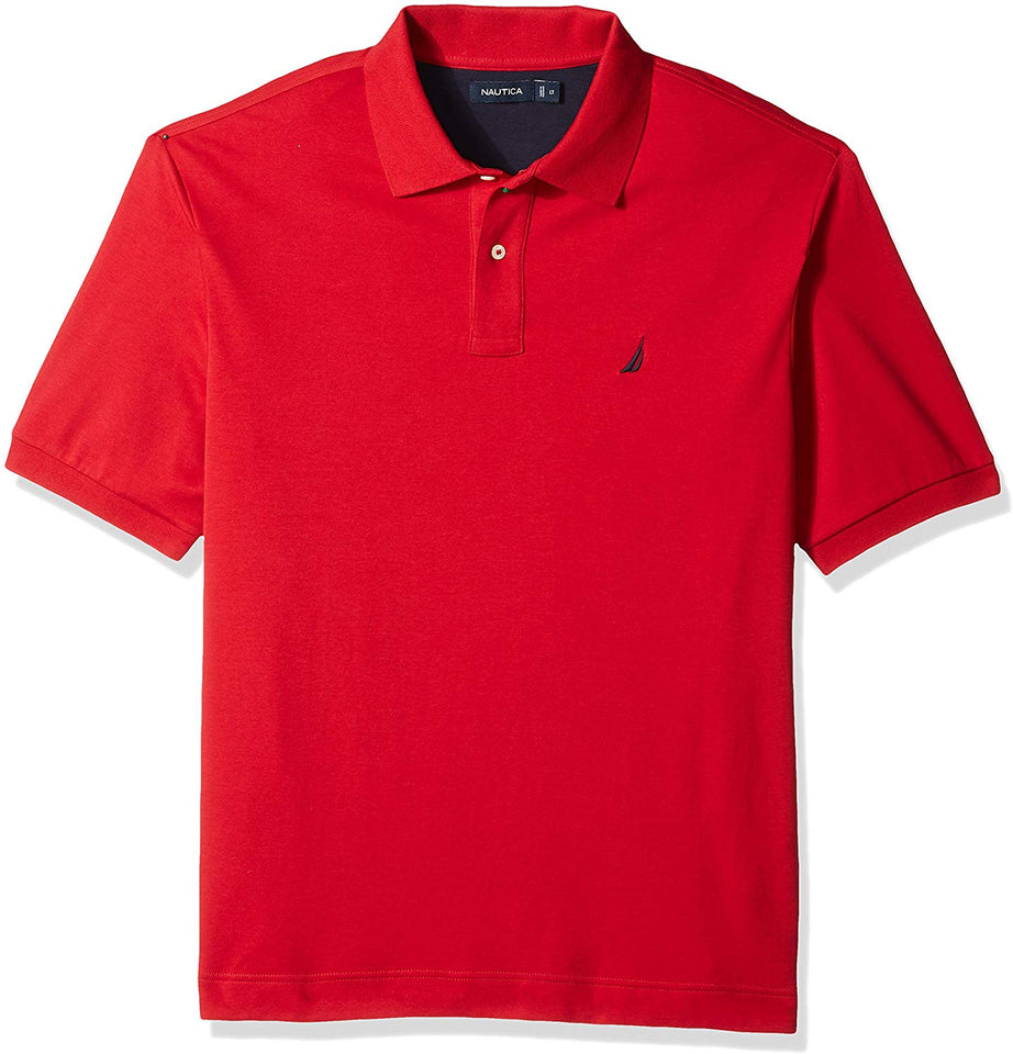Nautica - Polo de Manga Corta para Hombre (algodón Suave)