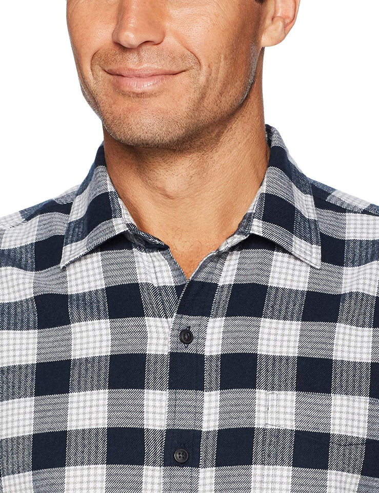 Amazon Essentials para hombre ajuste Regular manga larga Plaid camisa de franela