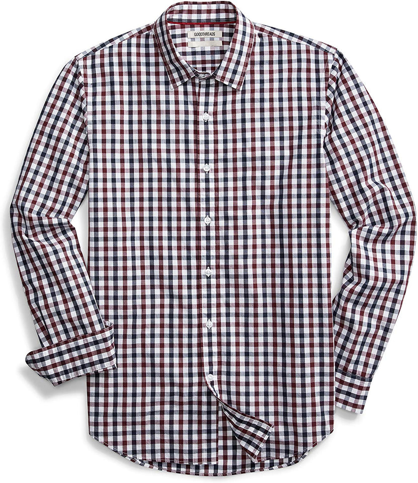 Goodthreads - Playera de Manga Larga para Hombre