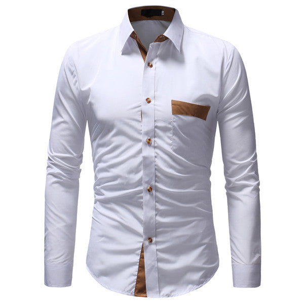 Camisa Para Hombre | Camisa Casual Bolsillo De Moda
